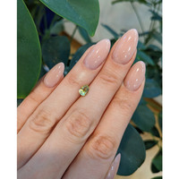 0.91 Ct. Greenish Yellow Sapphire from Montana Life Style