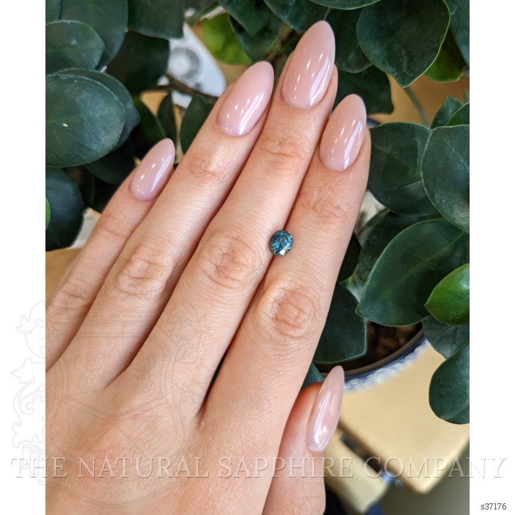 1.18 Ct. Bluish Green Sapphire from Montana