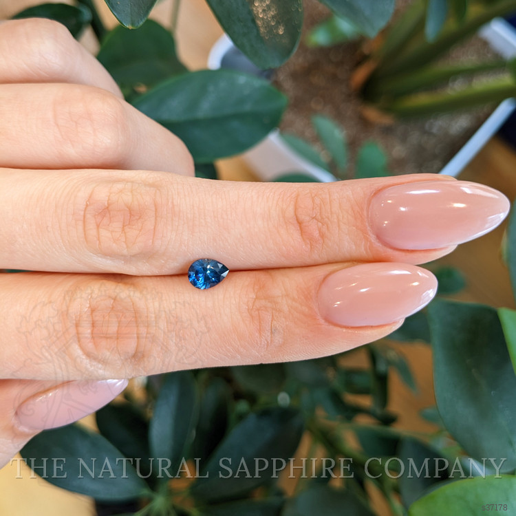 0.88 Ct. Greenish Blue Sapphire from Montana
