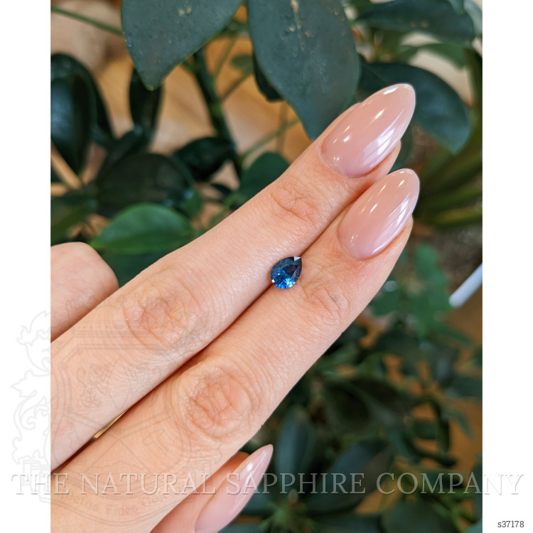 0.88 Ct. Greenish Blue Sapphire from Montana