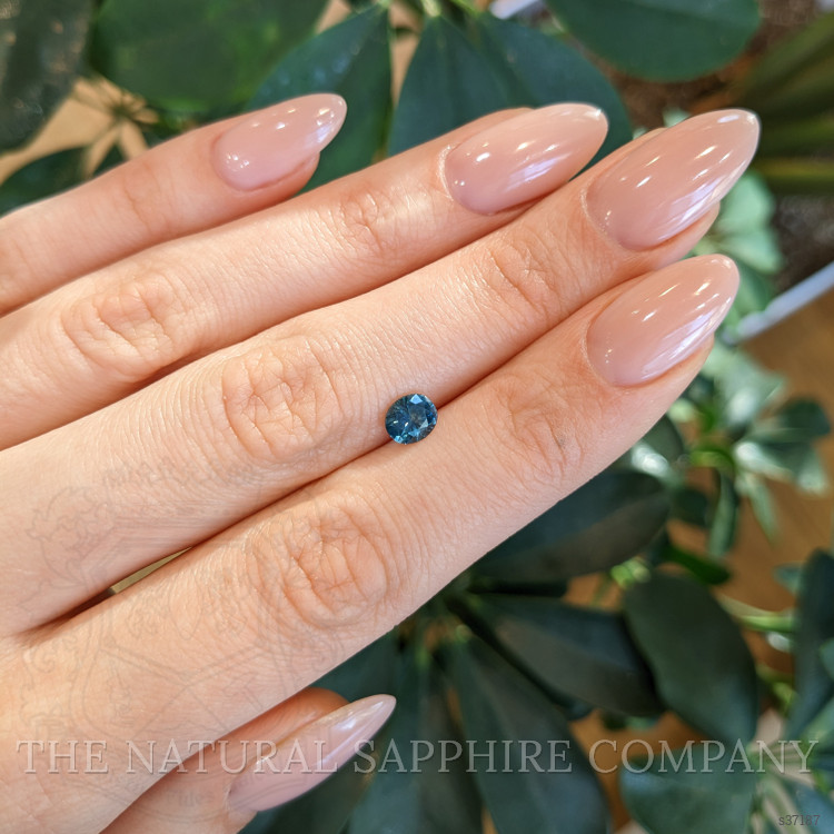 0.86 Ct. Bluish Green Sapphire from Montana