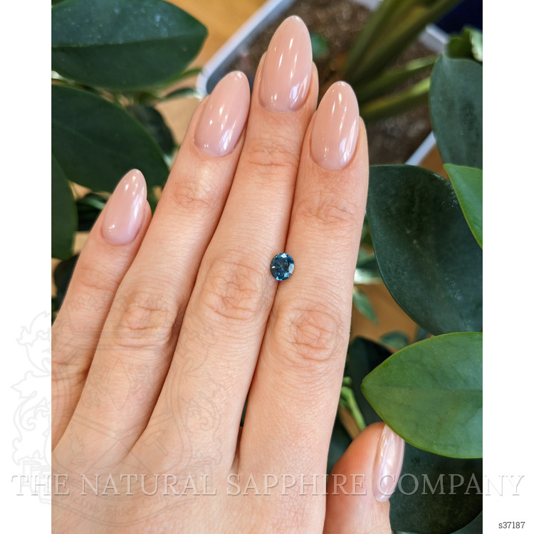 0.86 Ct. Bluish Green Sapphire from Montana