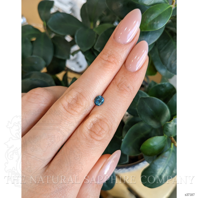 0.86 Ct. Bluish Green Sapphire from Montana