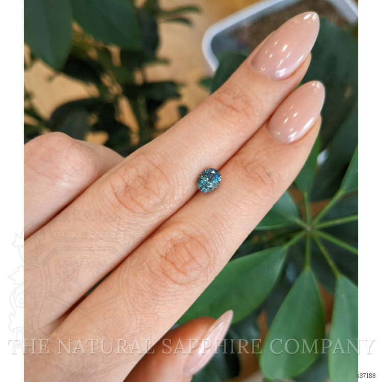 1.12 Ct. Greenish Blue Sapphire from Montana