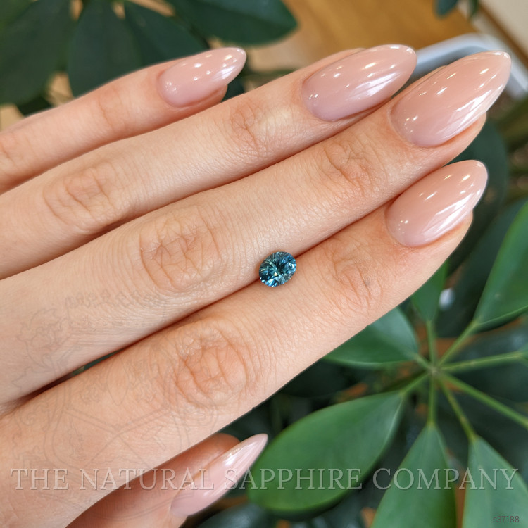 1.12 Ct. Greenish Blue Sapphire from Montana