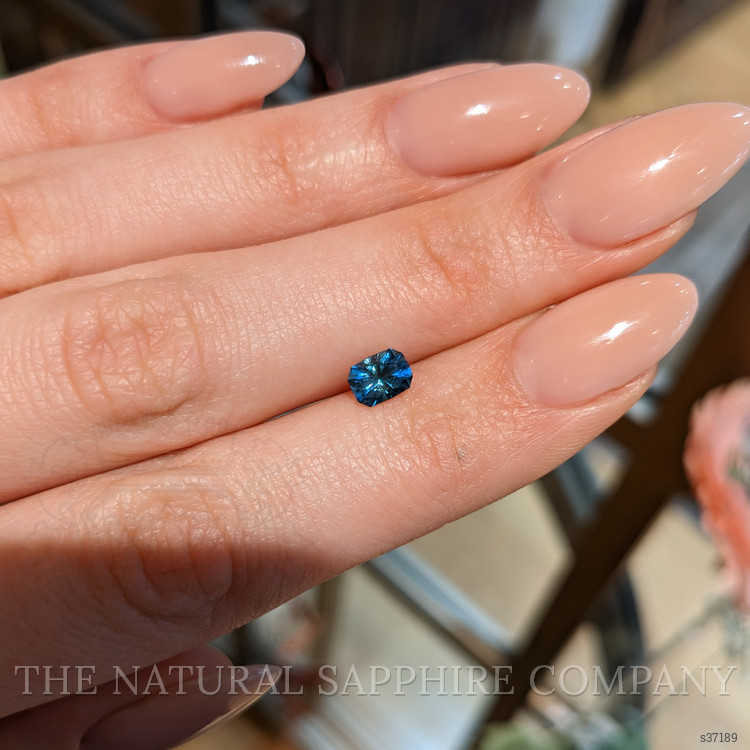 0.77 Ct. Greenish Blue Sapphire from Montana