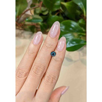0.92 Ct. Greenish Blue Sapphire from Montana Life Style