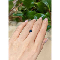 0.84 Ct. Greenish Blue Sapphire from Montana Life Style