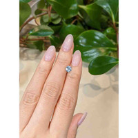 0.71 Ct. Greyish Blue Sapphire from Montana Life Style