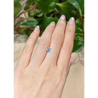 0.71 Ct. Greyish Blue Sapphire from Montana Life Style