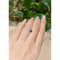 0.76 Ct. Bluish Green Sapphire from Montana Life Style