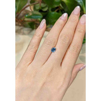 0.91 Ct. Greenish Blue Sapphire from Montana Life Style