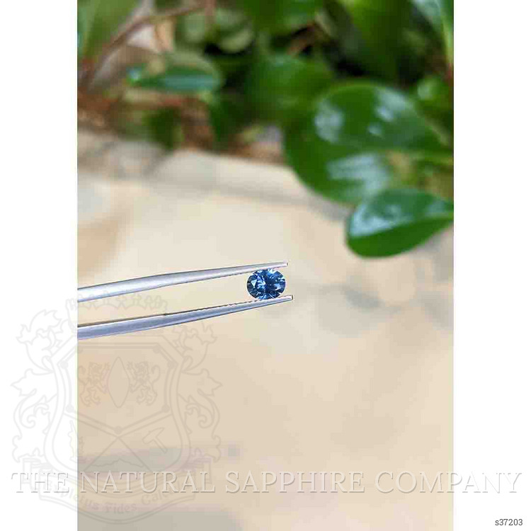 0.91 Ct. Greenish Blue Sapphire from Montana