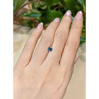 0.62 Ct. Bluish Green Sapphire from Montana Life Style