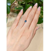 0.82 Ct. Blue Sapphire from Montana Life Style