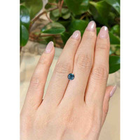 0.81 Ct. Greenish Blue Sapphire from Montana Life Style