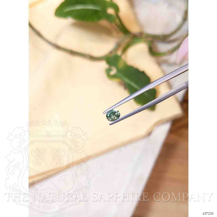0.64 Ct. Yellowish Green Sapphire from Montana