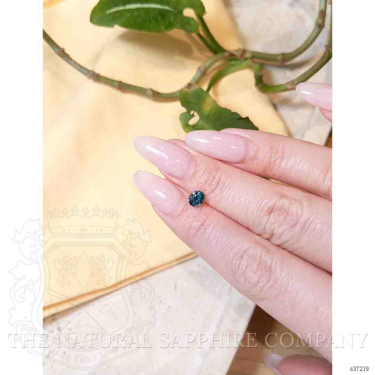 0.76 Ct. Greenish Blue Sapphire from Montana