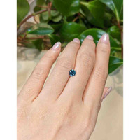 0.71 Ct. Bluish Green Sapphire from Montana Life Style