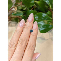 0.71 Ct. Bluish Green Sapphire from Montana Life Style