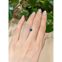 0.87 Ct. Greenish Blue Sapphire from Montana Life Style