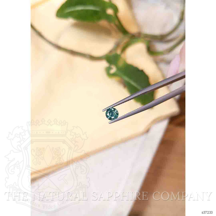 0.59 Ct. Bluish Green Sapphire from Montana