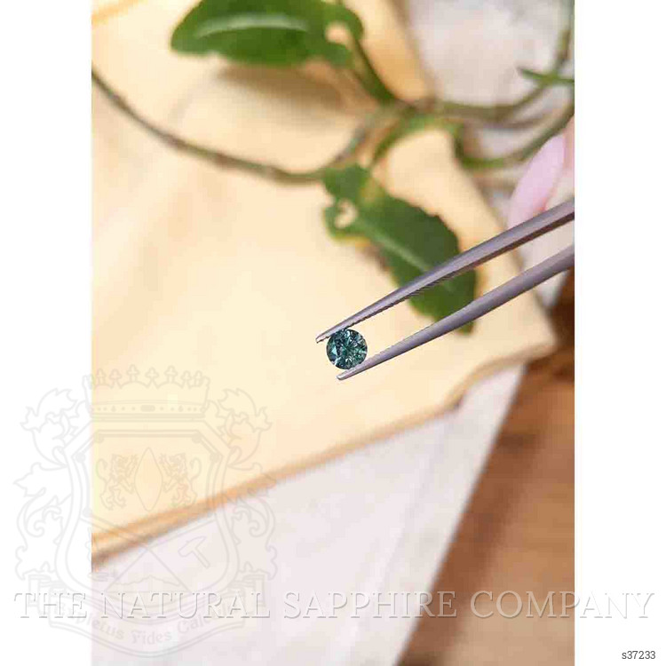 0.59 Ct. Bluish Green Sapphire from Montana