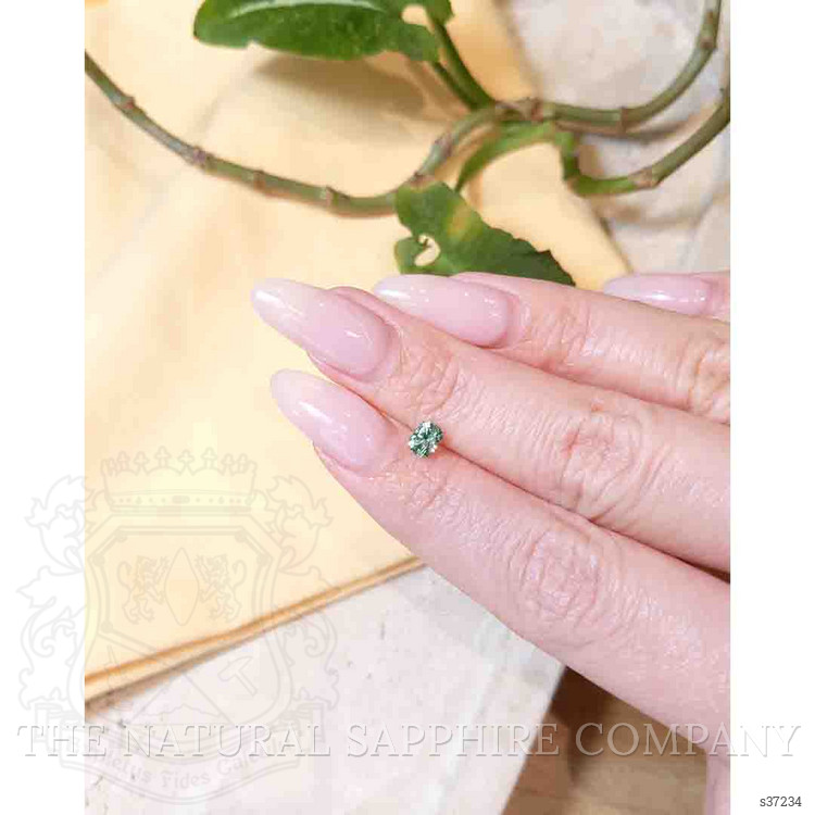 0.51 Ct. Bluish Green Sapphire from Montana