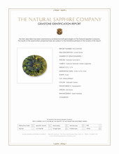 0.74 Ct. Yellowish Green Sapphire from Montana Scan Report