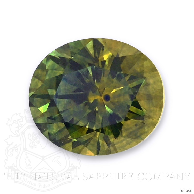 0.74 Ct. Yellowish Green Sapphire from Montana