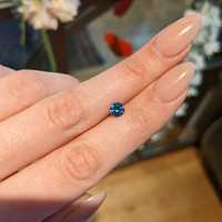 0.92 Ct. Blue Sapphire from Montana Life Style