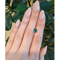 1.76 Ct. Yellowish Green Sapphire from Montana Life Style