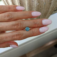 1.47 Ct. Bluish Green Sapphire from Montana Life Style