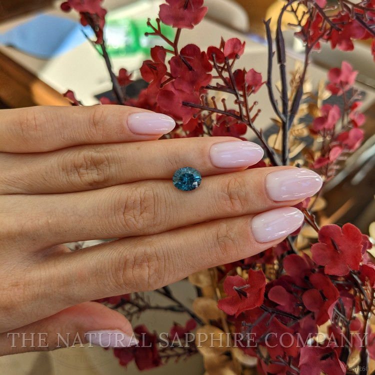 2.58 Ct. Greyish Blue Sapphire from Montana