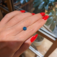 1.34 Ct. Greenish Blue Sapphire from Montana Life Style