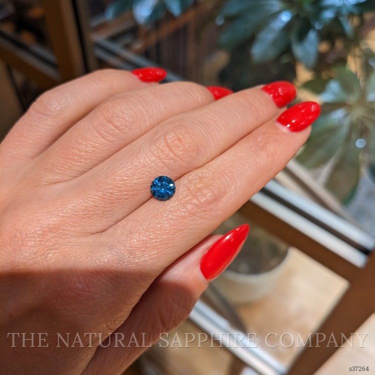 1.34 Ct. Greenish Blue Sapphire from Montana