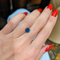 1.34 Ct. Greenish Blue Sapphire from Montana Life Style