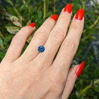 1.34 Ct. Greenish Blue Sapphire from Montana Life Style