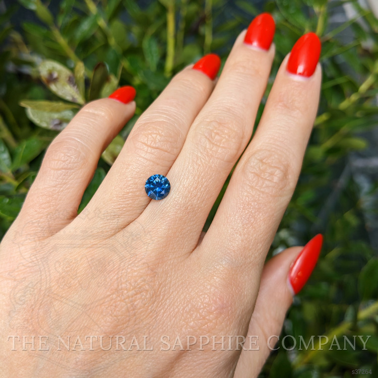 1.34 Ct. Greenish Blue Sapphire from Montana
