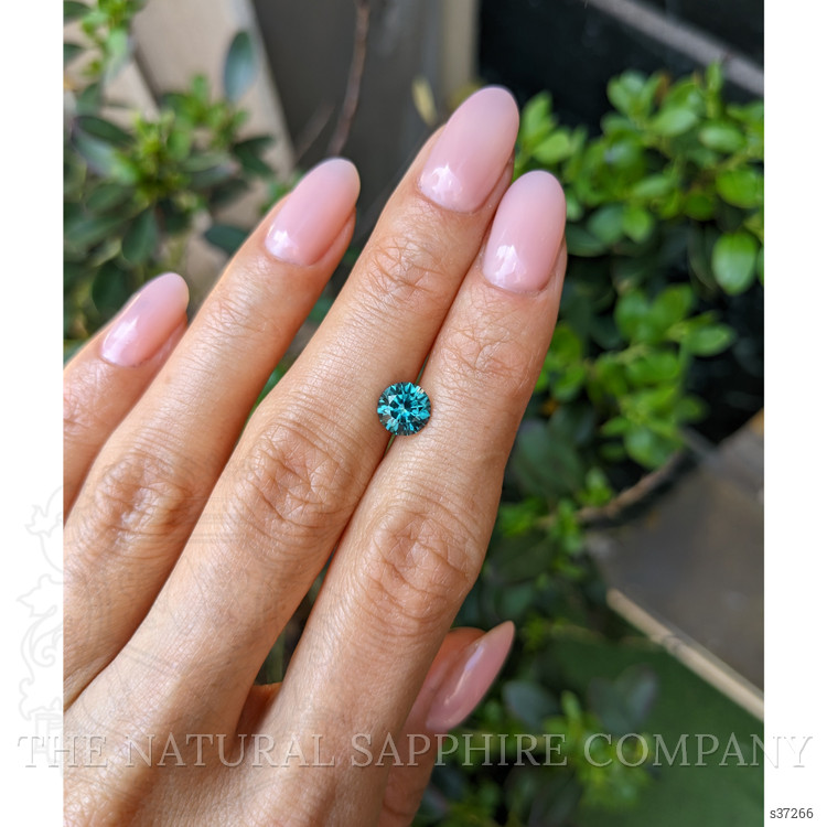 1.37 Ct. Bluish Green Sapphire from Montana