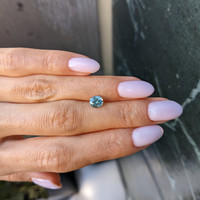 1.02 Ct. Bluish Green Sapphire from Montana Life Style