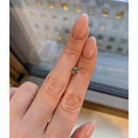 0.77 Ct. Yellowish Green Sapphire from Montana Life Style