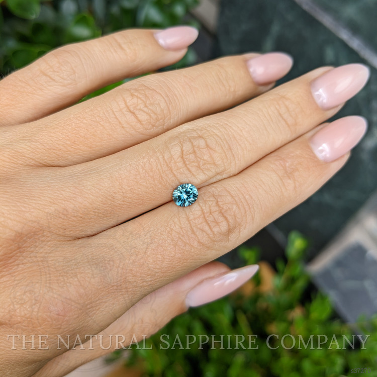 0.87 Ct. Bluish Green Sapphire from Montana