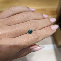 0.87 Ct. Bluish Green Sapphire from Montana Life Style