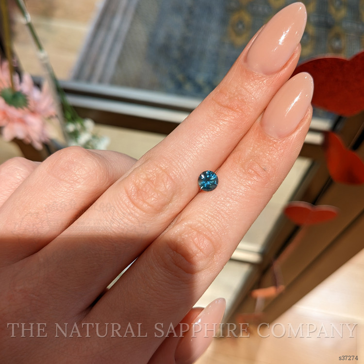 0.80 Ct. Bluish Green Sapphire from Montana