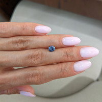 0.86 Ct. Purplish Blue Sapphire from Montana Life Style