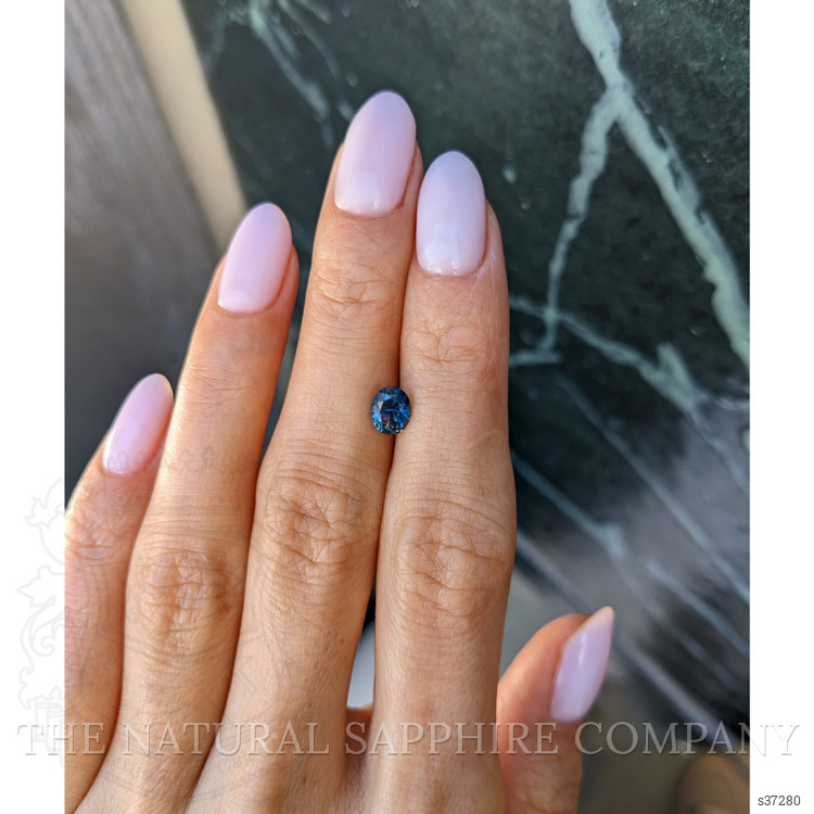 0.96 Ct. Greenish Blue Sapphire from Montana