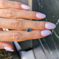0.96 Ct. Greenish Blue Sapphire from Montana Life Style