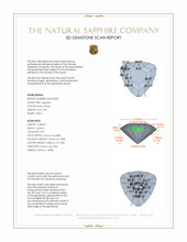 0.39 Ct. Bluish Green Sapphire from Montana 3 D Scan Report