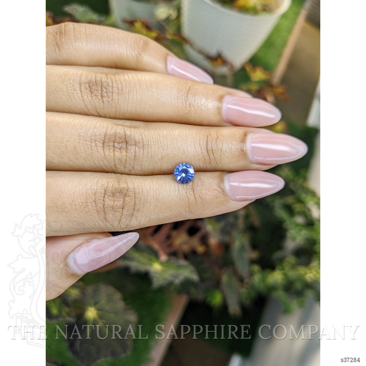 0.84 Ct. Blue Sapphire from Ceylon (Sri Lanka)